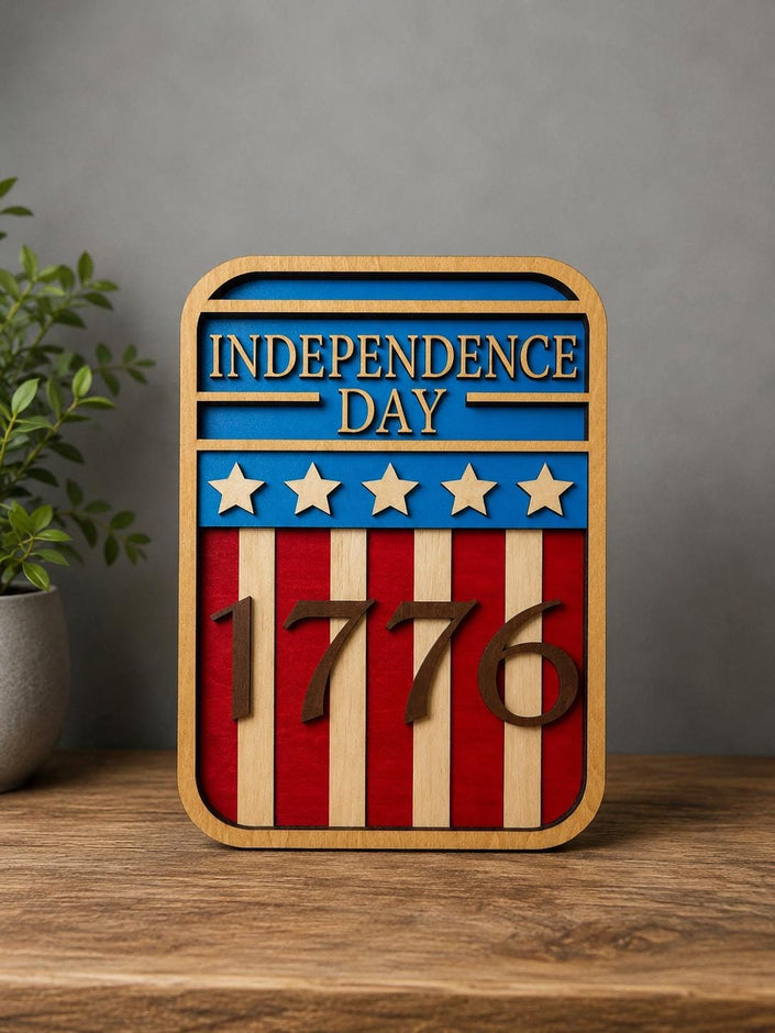 1776 Fourth of July Wooden Wall Decor
