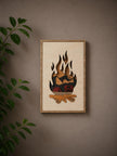Camping Wall Art – Wooden Mountain Decor