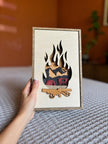 Camping Wall Art – Wooden Mountain Decor