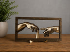 Creation of Adam Wooden Wall Art – Michelangelo Inspired Laser Cut Decor