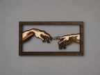 Creation of Adam Wooden Wall Art – Michelangelo Inspired Laser Cut Decor