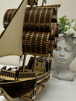 Wooden Ship Model – Handmade Laser Cut Ship