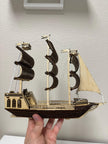 Wooden Ship Model – Handmade Laser Cut Ship