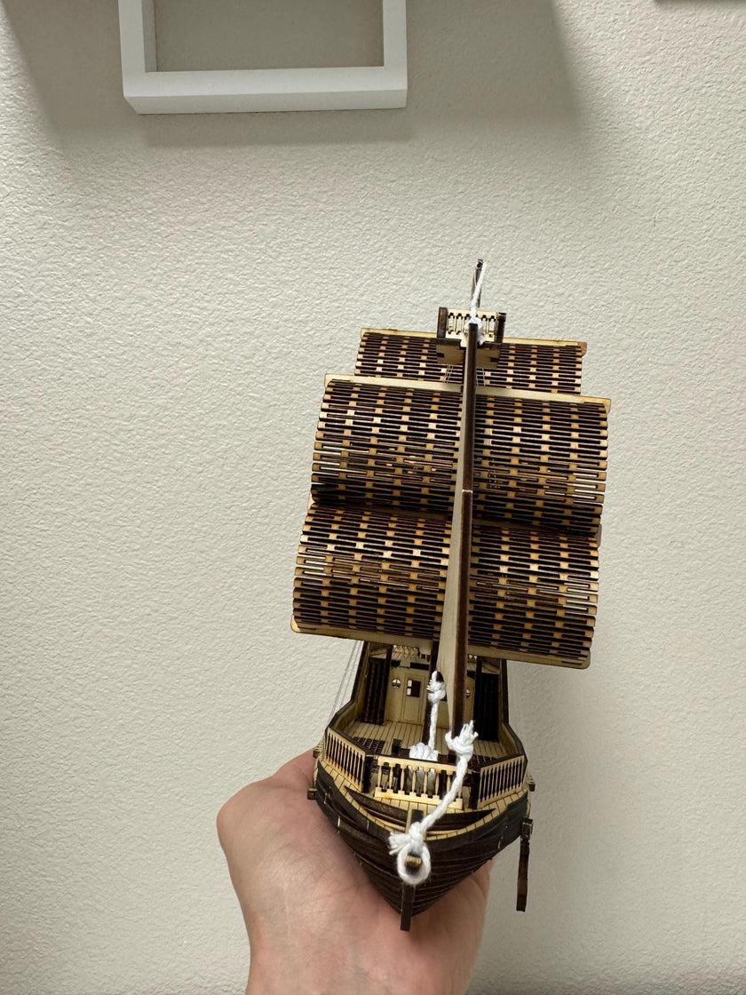 Wooden Ship Model – Handmade Laser Cut Ship