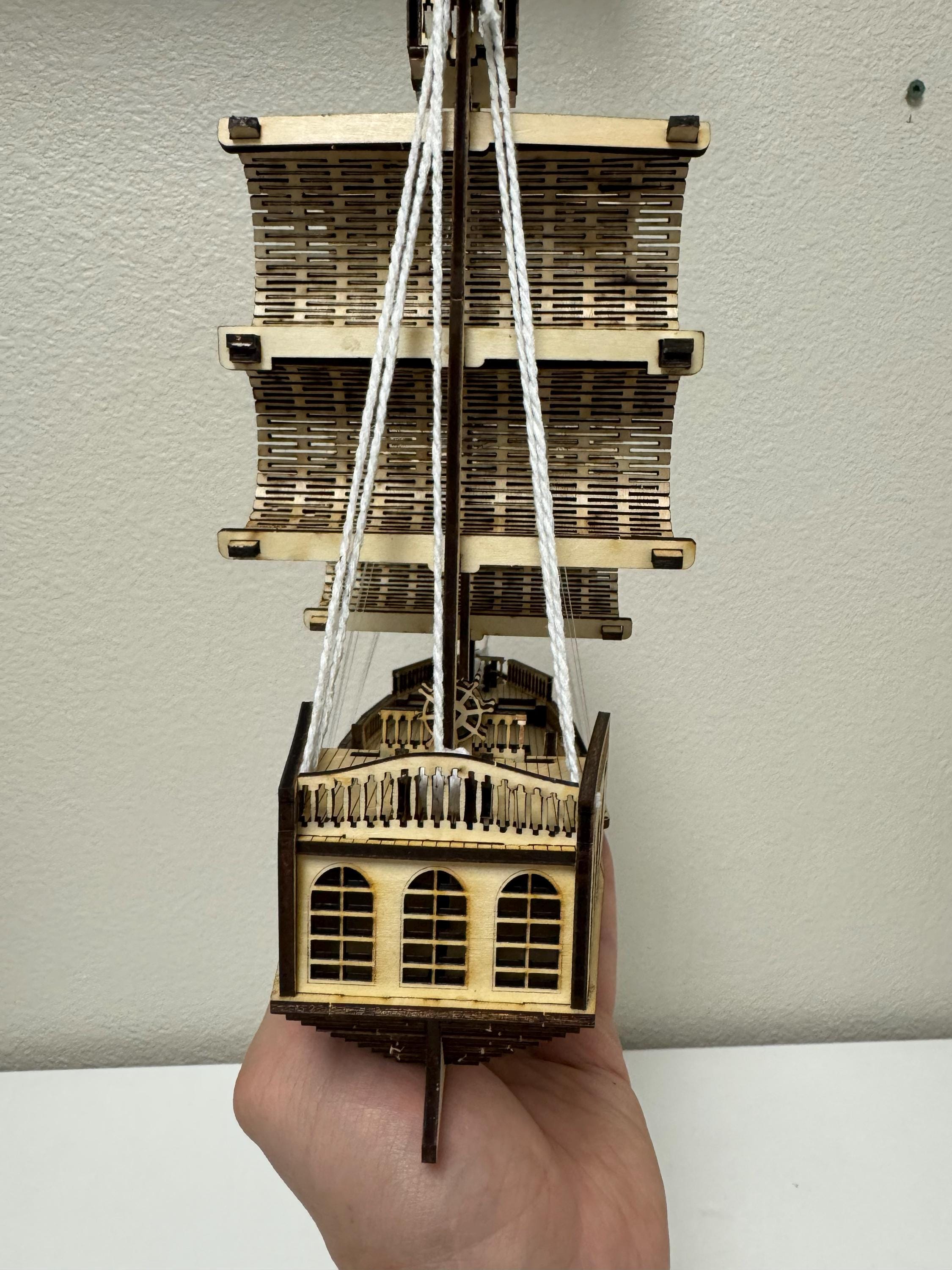 Wooden Ship Model – Handmade Laser Cut Ship