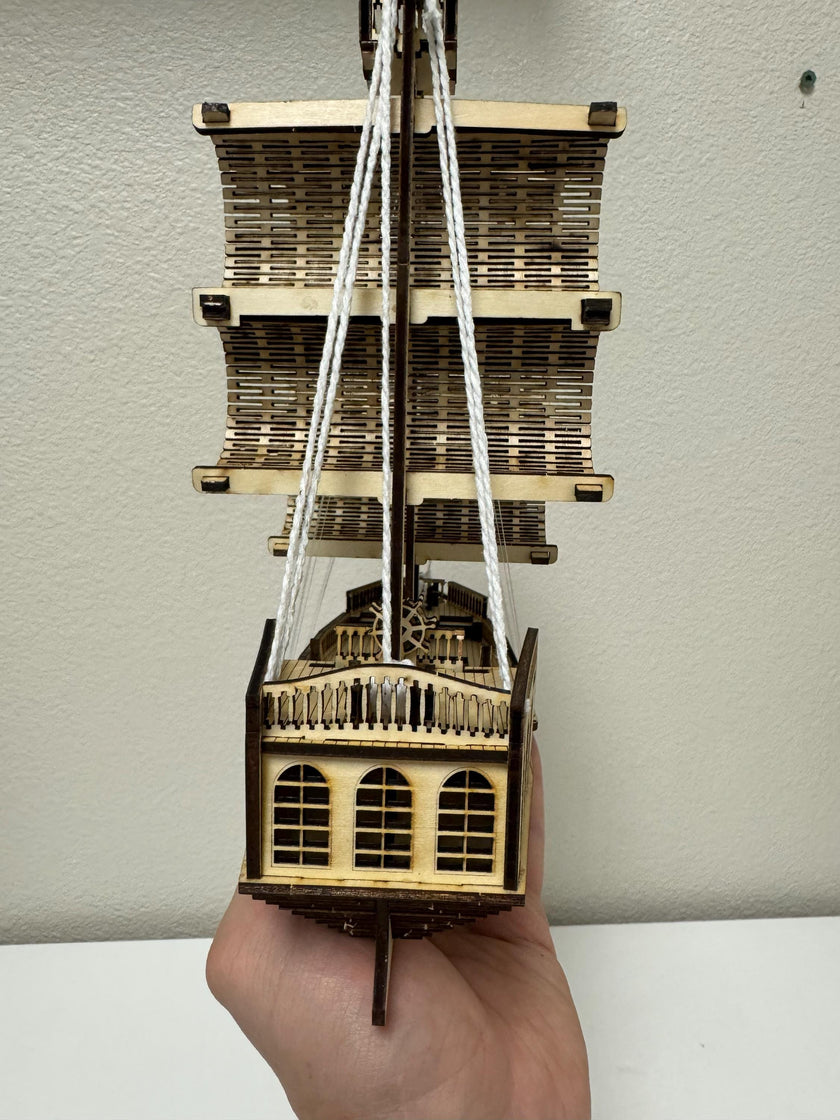Wooden Ship Model – Handmade Laser Cut Ship