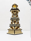 Victorian Beacon Lighthouse Lamp – Wooden Nautical Night Light