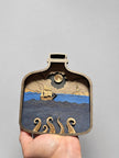Wooden Ship in a Bottle with Kraken – 8 Layer Nautical Wood Art