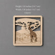 Safari Giraffe Wooden Wall Art – 4 Layer Laser Cut Animal Decor
