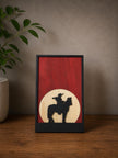 Western Cowboy Wall Art – Layered Wood Decor