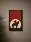 Western Cowboy Wall Art – Layered Wood Decor