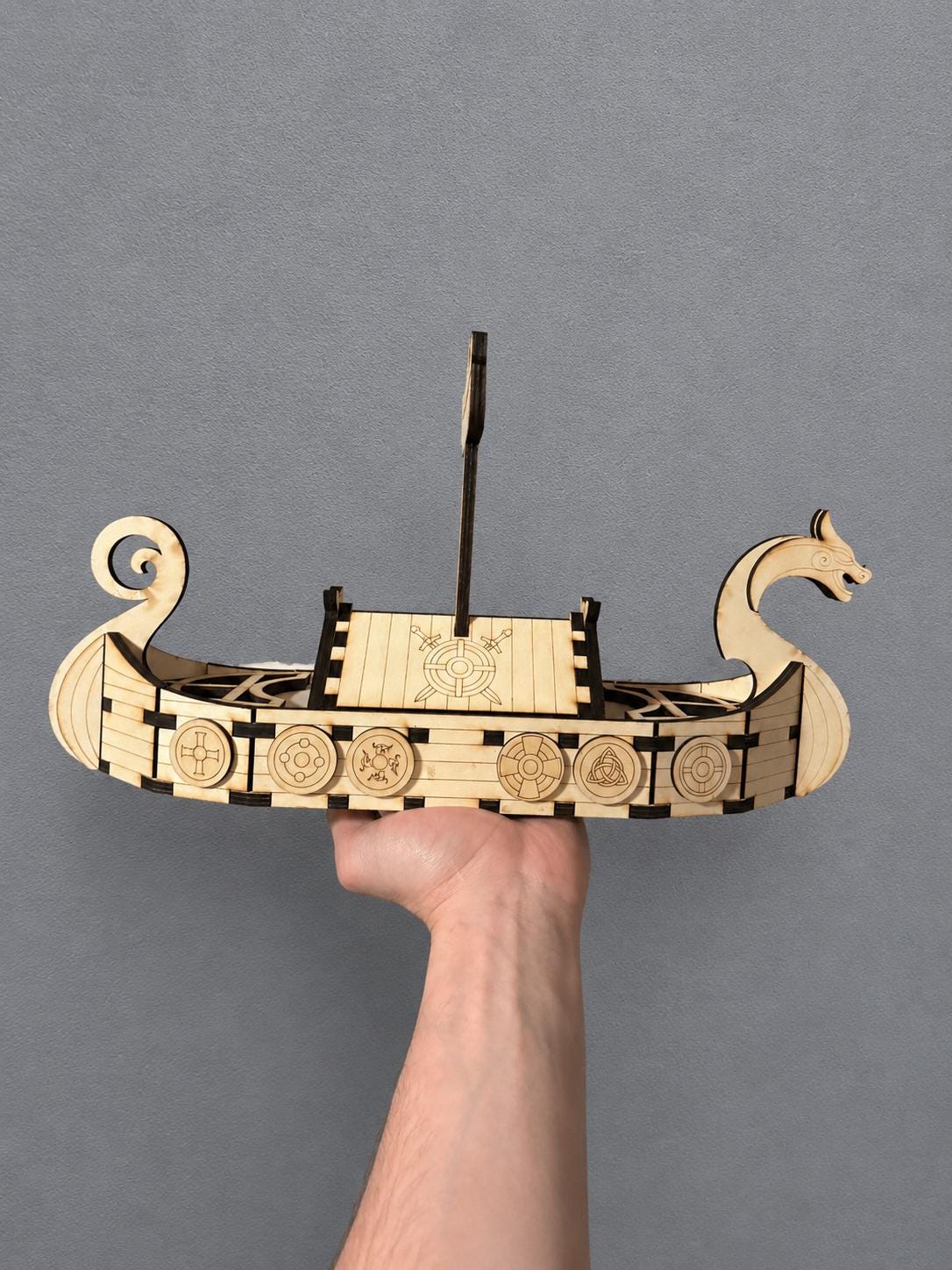 Wooden Viking Ship Model – Small or Large