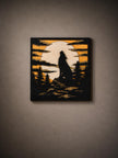 Wolf Wall Art Wooden – Layered Wood Wolf Decor