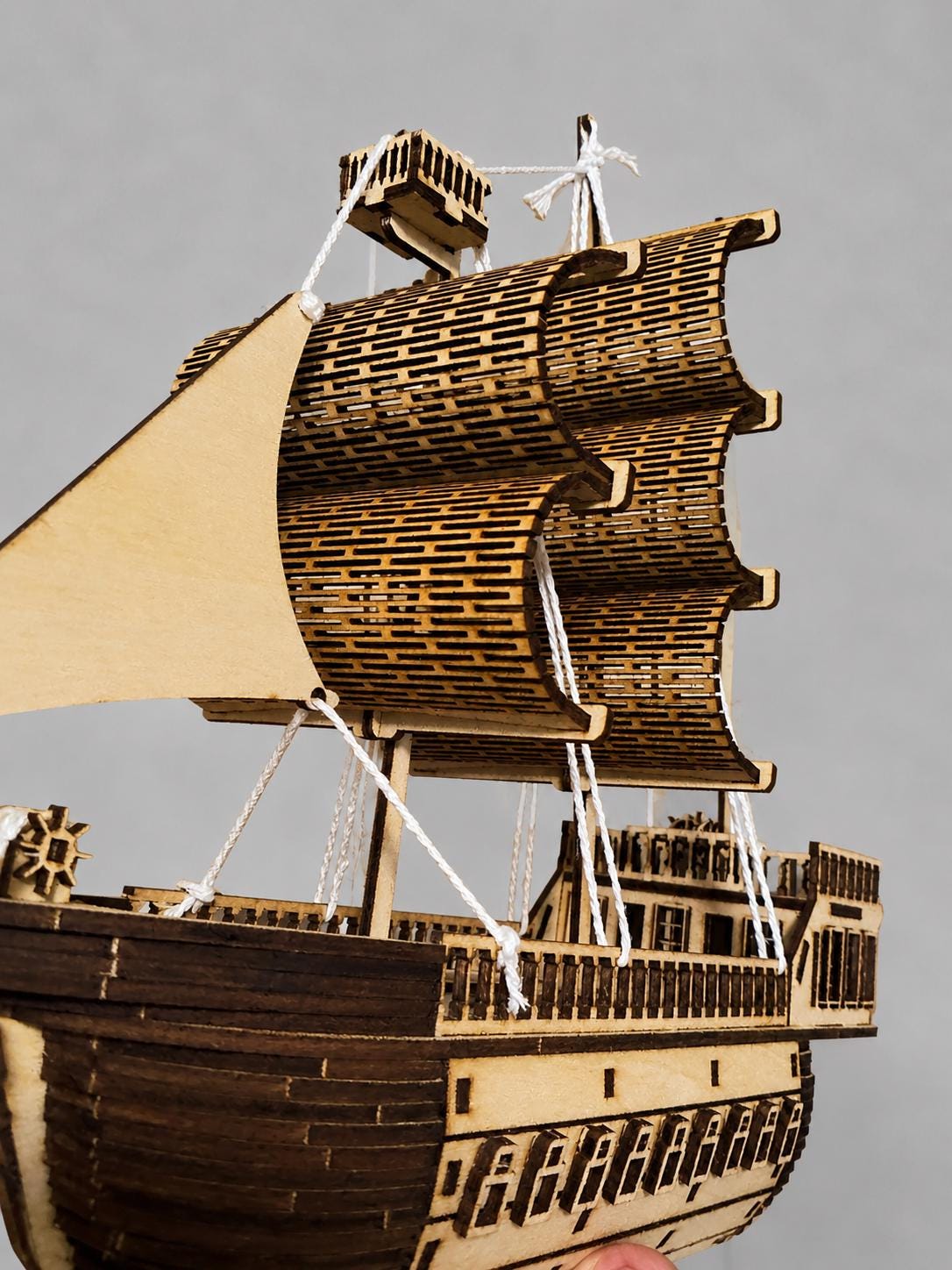 Wooden Ship Model – Nautical Decor