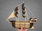 Wooden Ship Model – Nautical Decor