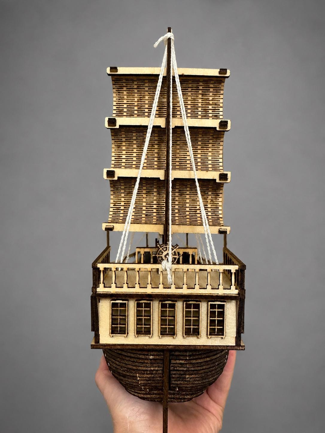 Wooden Ship Model – Nautical Decor