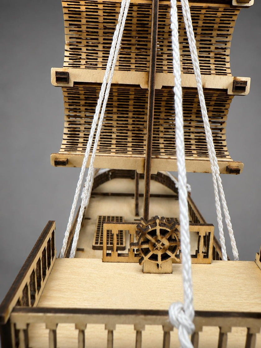 Wooden Ship Model – Nautical Decor