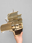 Wooden Caravel Ship Model – Large Sailing Ship