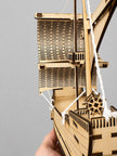 Wooden Caravel Ship Model – Large Sailing Ship