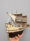 Wooden Caravel Ship Model – Large Sailing Ship