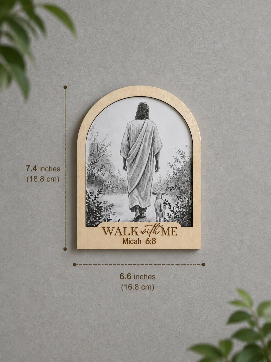 Micah 6:8 “Walk With Me” Christian Wall Art