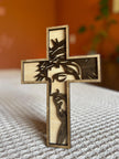 Jesus Cross Wall Art – Wooden Christian Decor