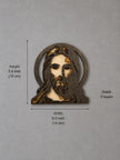 Jesus Face Wooden Wall Art – Layered Christian Decor