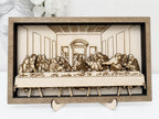 Layered Wooden Last Supper Wall Art