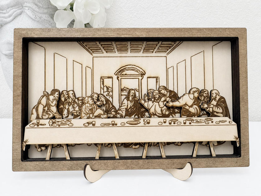 Layered Wooden Last Supper Wall Art