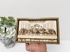 Layered Wooden Last Supper Wall Art