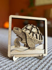 Layered Wooden Turtle Art – Sea Turtle Decor