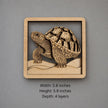 Layered Wooden Turtle Art – Sea Turtle Decor