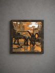Moose Wall Art Wooden – Layered Wood Decor