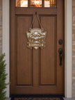 Mountain Welcome Sign – Wooden Door Hanger