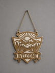 Mountain Welcome Sign – Wooden Door Hanger