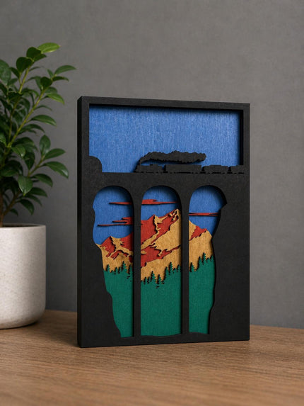 Train Bridge Wall Art – Railroad Wood Art