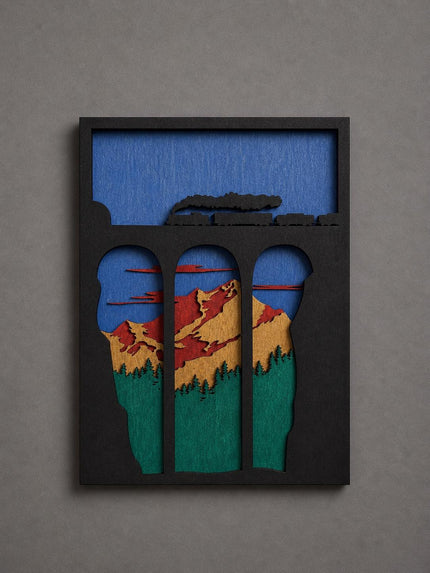 Train Bridge Wall Art – Railroad Wood Art