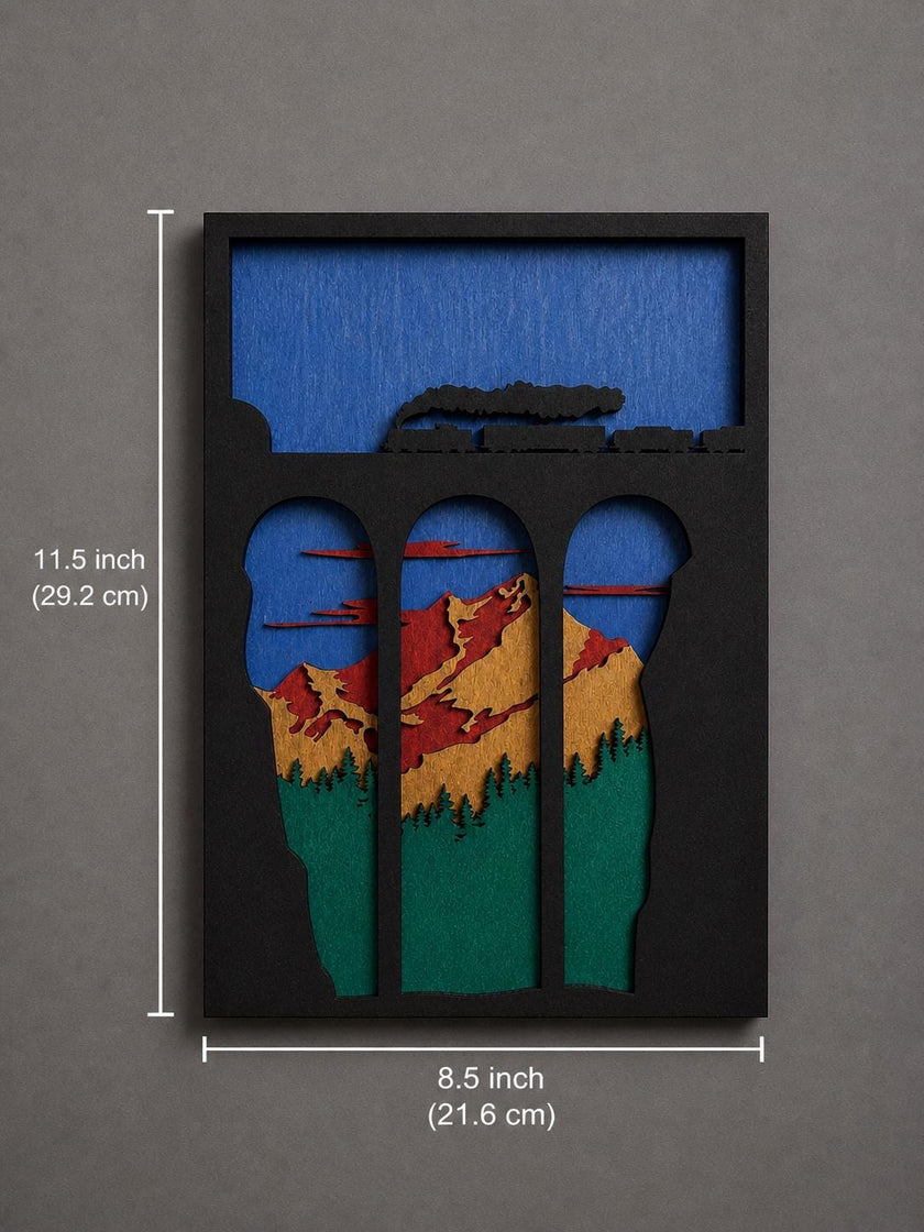 Train Bridge Wall Art – Railroad Wood Art