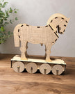 Wooden Trojan Horse Model – Laser Cut Greek Mythology Decor